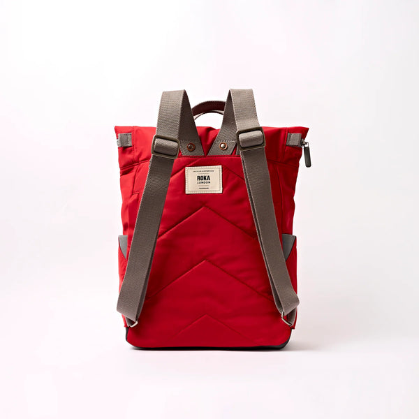 Camden J Backpack Medium Cranberry Stripe