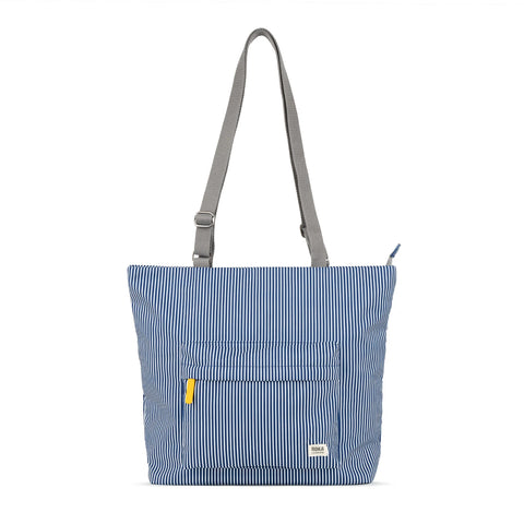 Trafalgar Tote Bag Recycled Canvas in Hickory Stripe