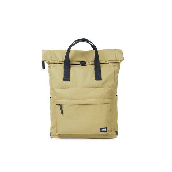 Canfield B Black Label Small Recycled Nylon Backpack in London Fog and Khaki