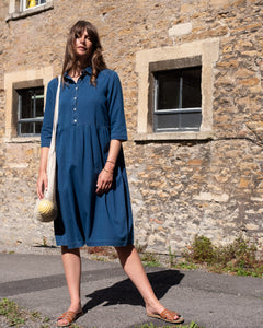 Bea Shirt Dress in Denim