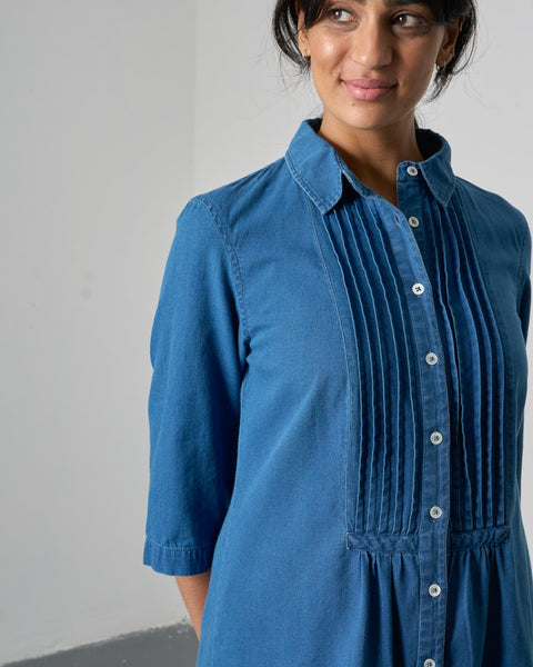 Betty Textured Denim Tunic