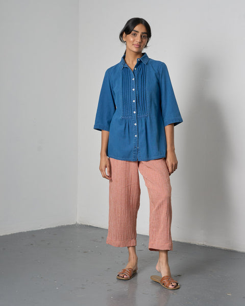 Betty Textured Denim Tunic