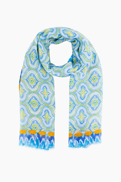 Bree Lightweight Scarf in Moroccan Tile Print - 3 Colours