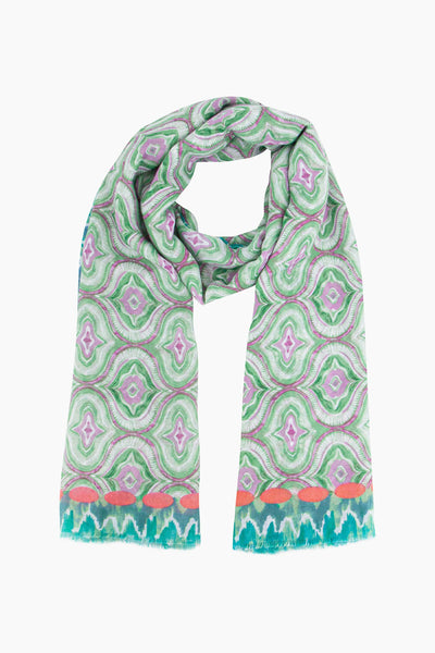Bree Lightweight Scarf in Moroccan Tile Print - 3 Colours