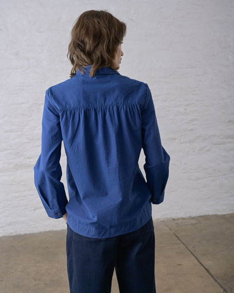 River Tunic in Navy Stripe