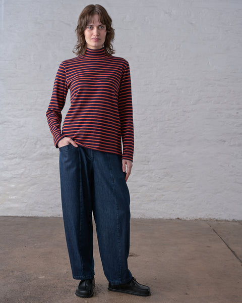 Lorren Trousers in Blue Denim