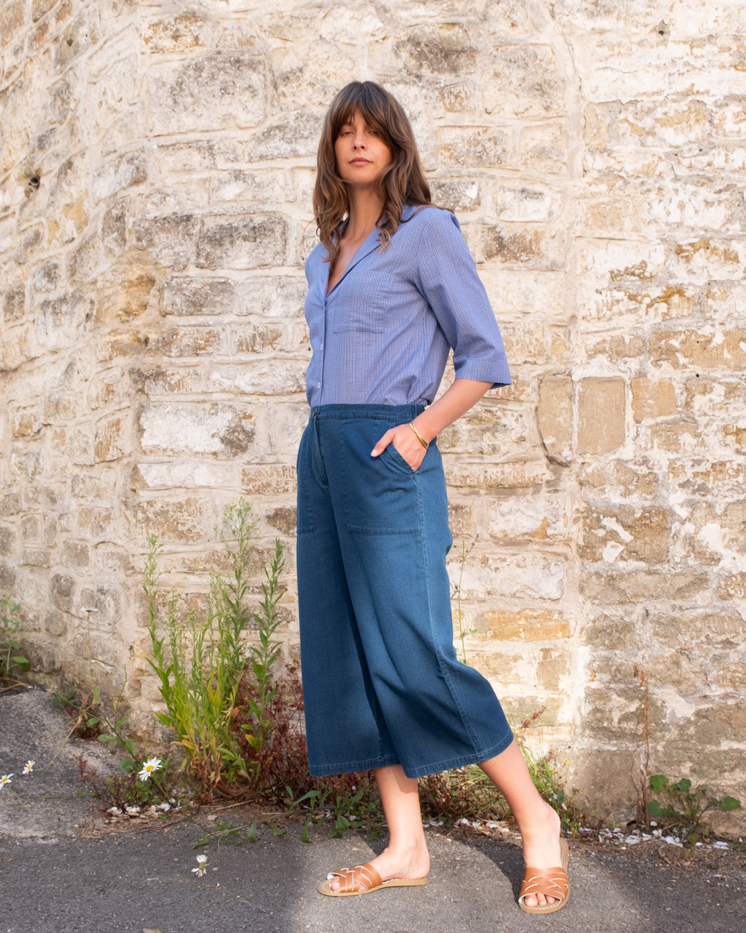 Carrie Culotte in Denim