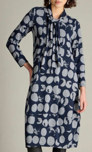 Textured Brush Spot Jersey Bubble Dress