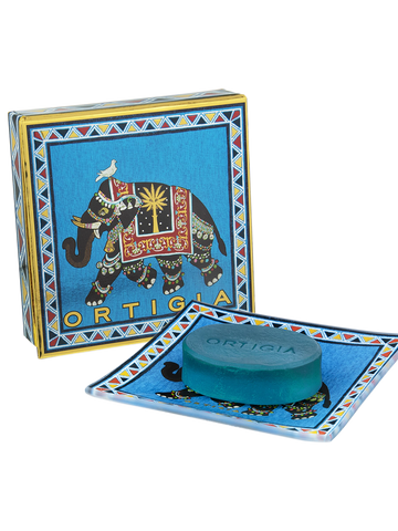 Ortigia Glass Plate & Soap in a Box