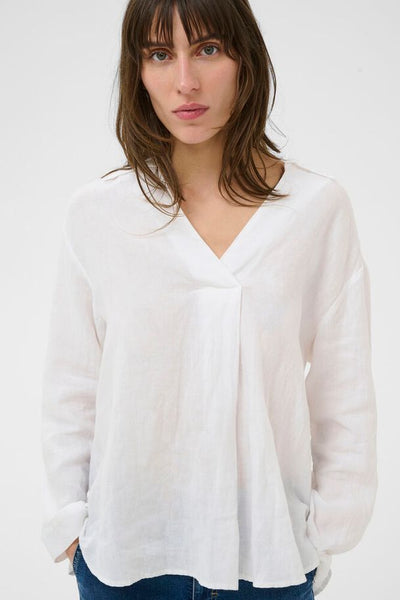 Ayo Linen Shirt Bright White
