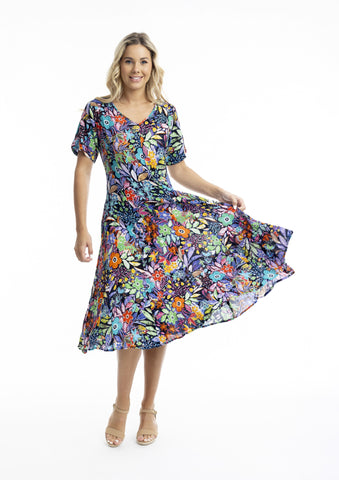 Grenada Godet Dress