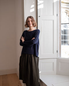 Nora Skirt in Olive Check