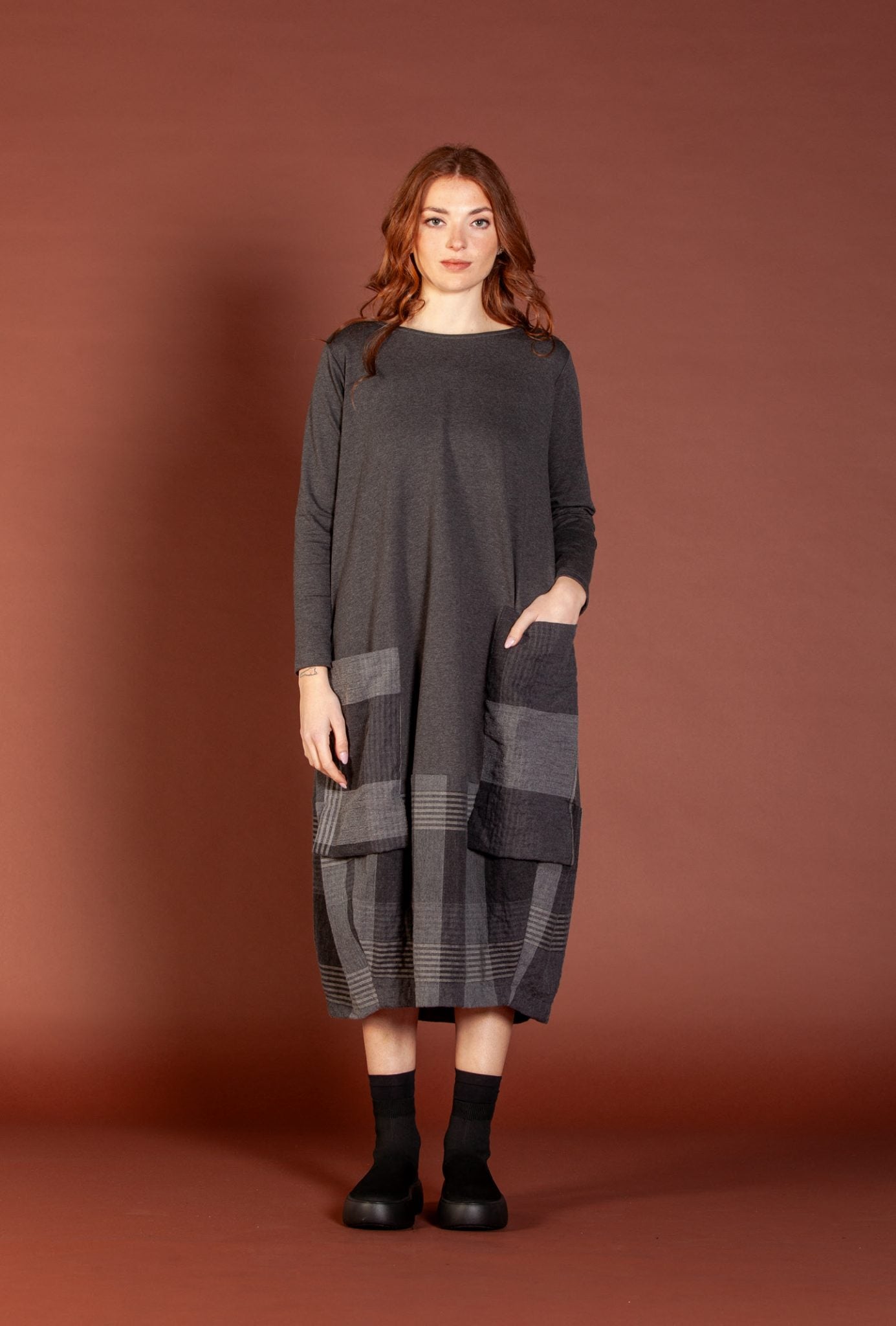 Metti Tsant Dress in Notte Check
