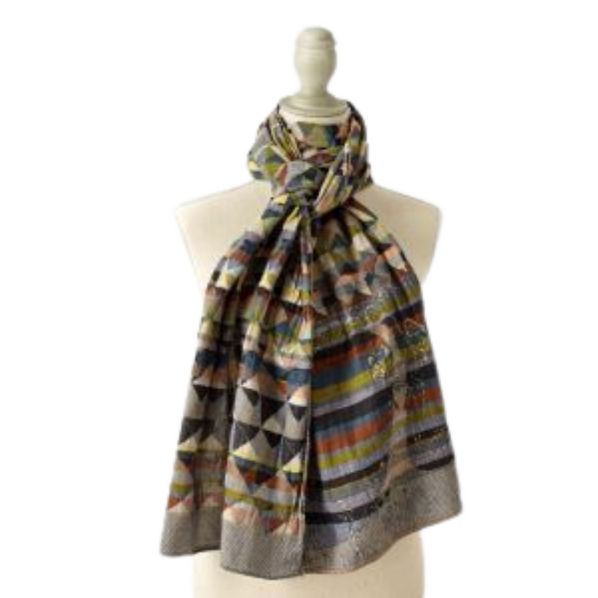 Létol Cotton Jacquard Scarf in Milan Fabs Dream
