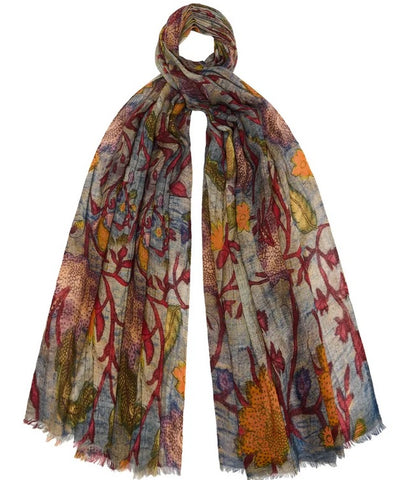 Mystical Garden Wool Scarf
