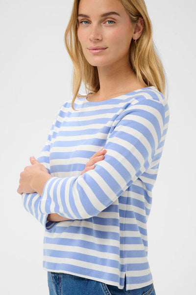 Nela Tee Hydrangea Stripe