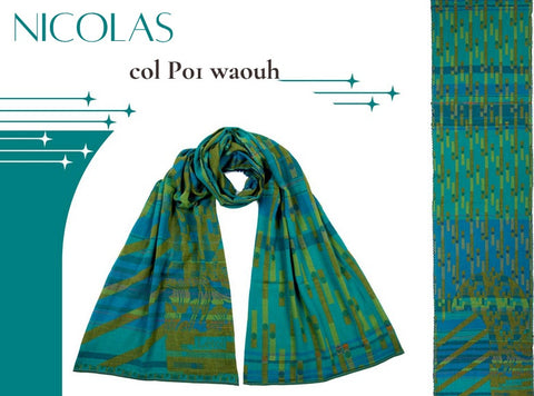 Létol Cotton Jacquard Scarf in Nicolas Waouh