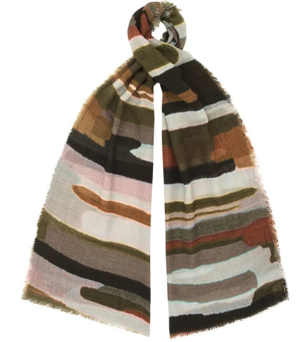 Olive River Wool & Modal Scarf