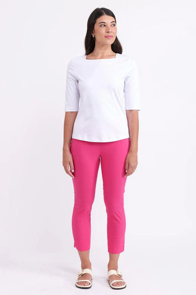 Fuss Free Cropped Trousers Various Colours