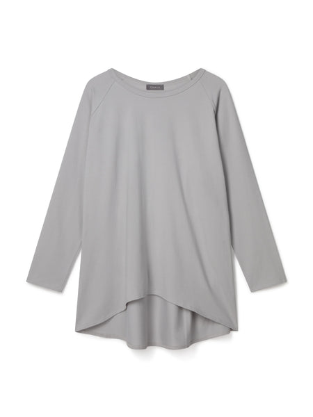 Robyn Top In Smokey Charcoal, Navy and Dove Grey