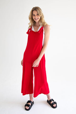 Sabina Jumpsuit in Red