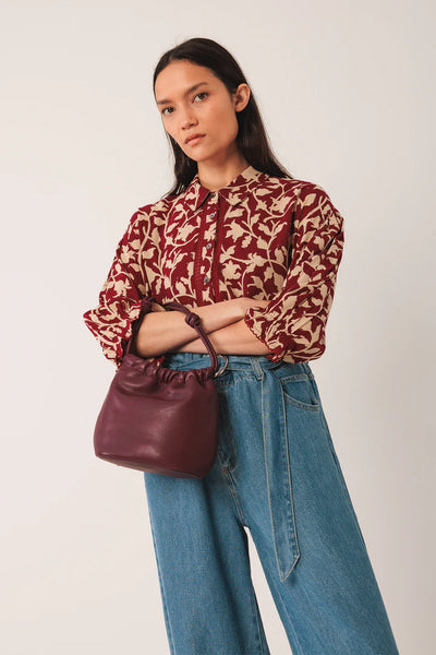 3/4 Sleeve Shirt in Cherry