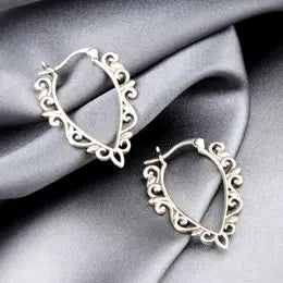 Aura Ornament Earring Sterling Silver