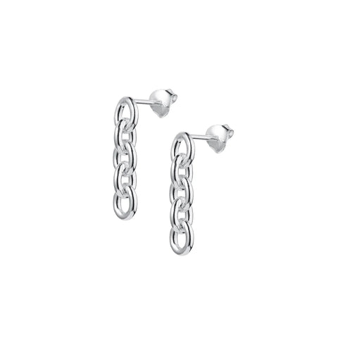 Silver Five Link Earring