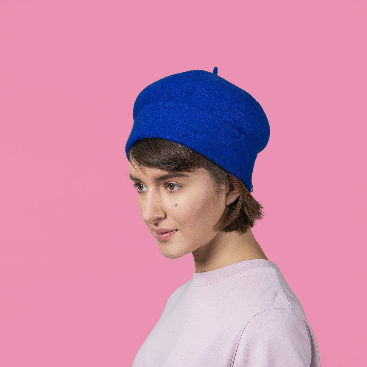 Merino Wool Roll Up Beret